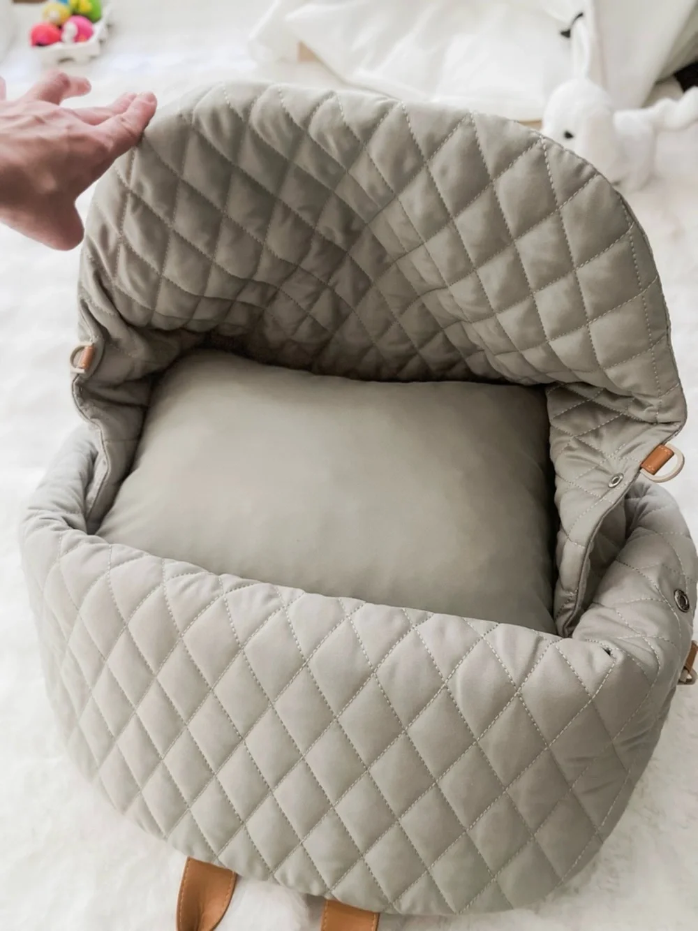NEW Luxury Dog/Cat Nooee Lola Style Quilted Carrier Purse, Bed & Car seat 3in1